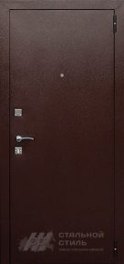 Металлическая дверь эконом ЭД №24 с отделкой Порошковое напыление - фото