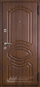 Металлическая квартирная дверь с МДФ-панелями с отделкой МДФ ПВХ - фото